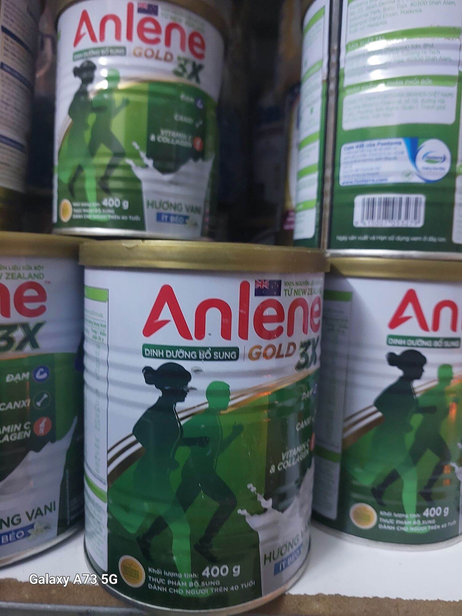 [XẢ HÀNG 50%]SỮA BỘT ANLENE GOLD 3X HƯƠNG VANI 400G ( HSD 22/08/2026)