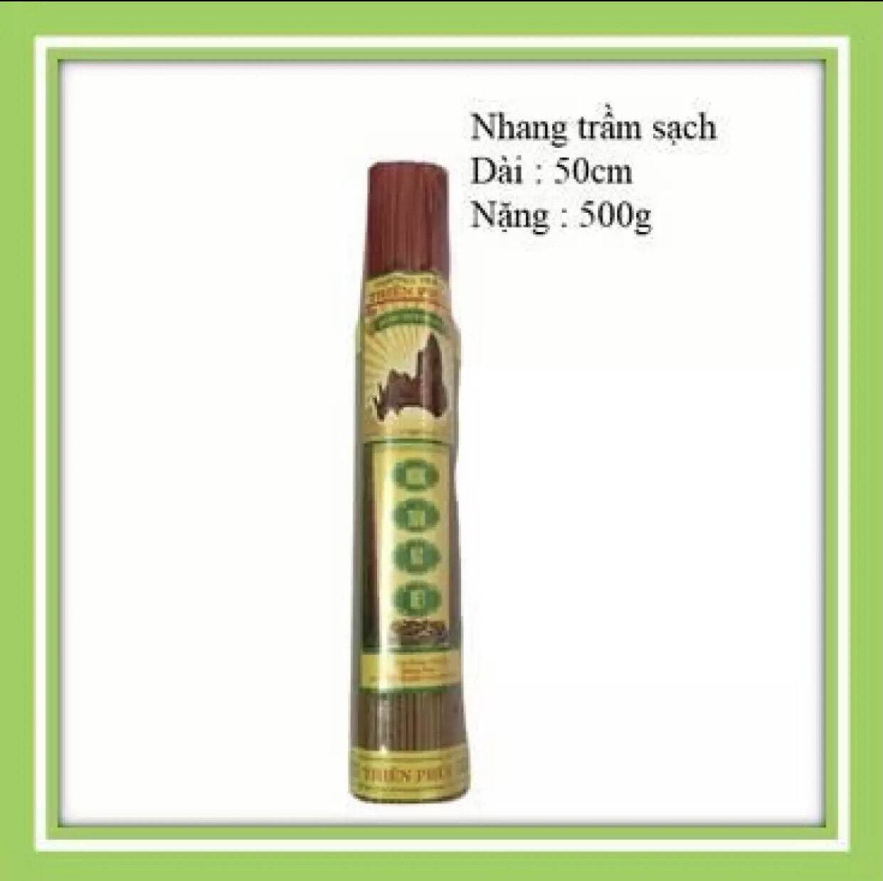 Nhang trầm hương Thiên Phúc 50cm 450g ( Loại tốt ) - Nhang sạch tốt cho sức khỏe