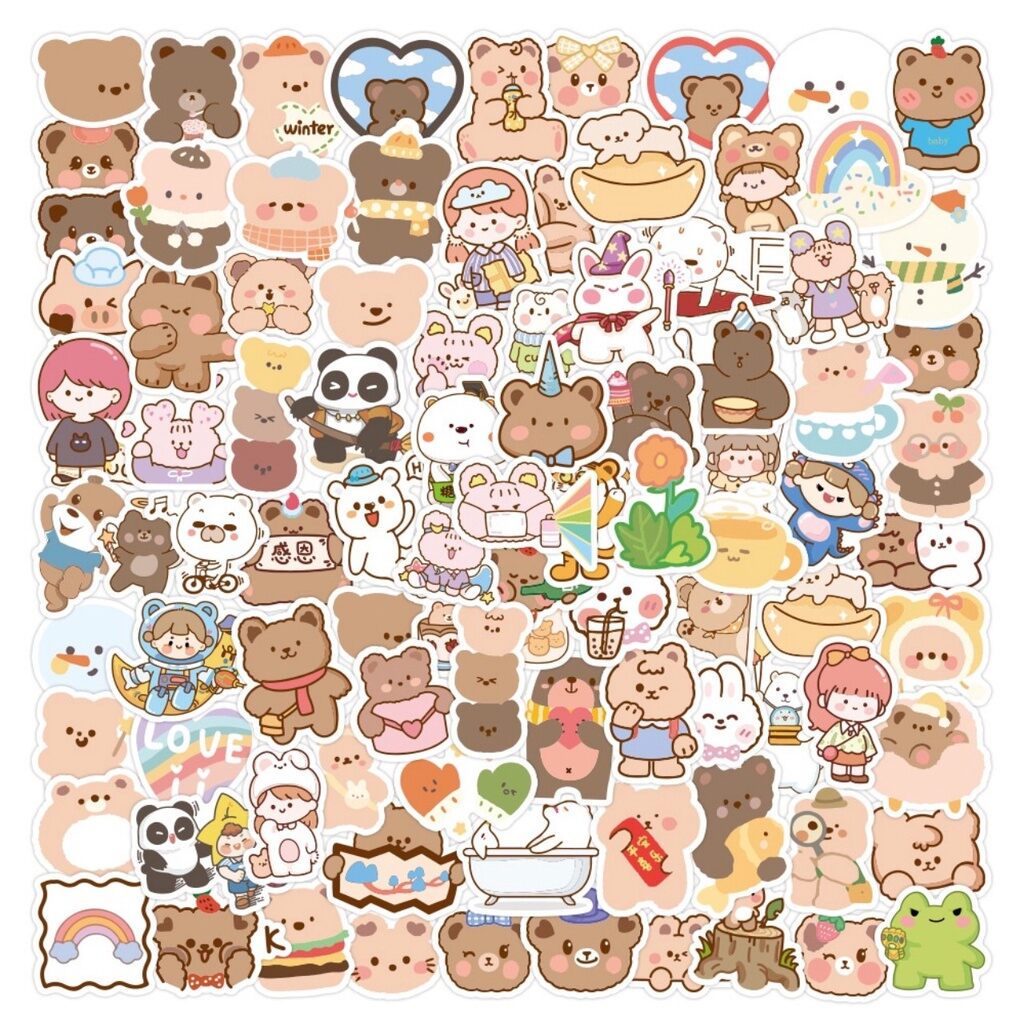 Set 20/50/100 hình dán sticker chống thấm nước M12