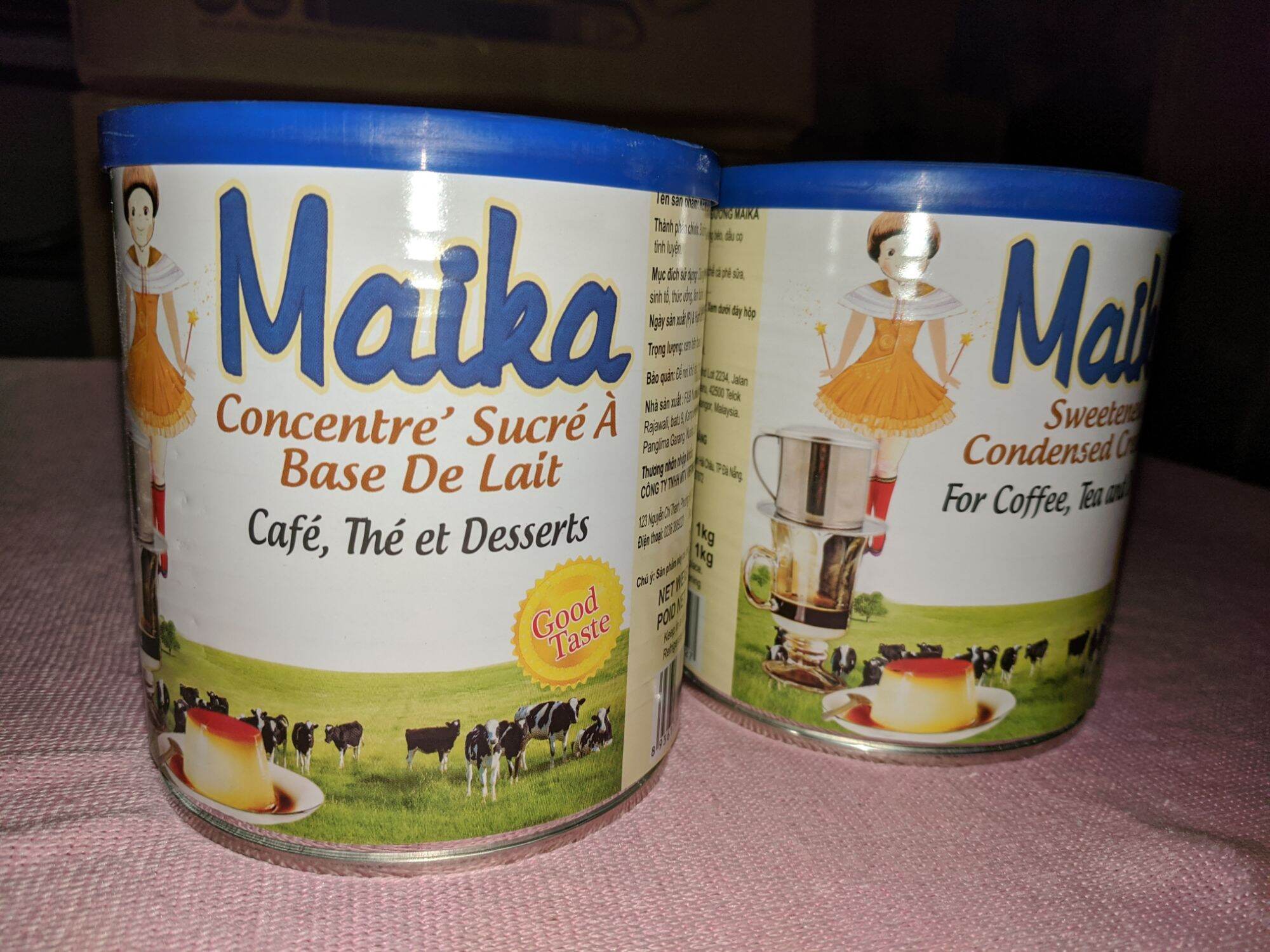 Combo 2 hộp Sữa đặc có đường Maika 1 kg