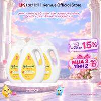 [Mua 3 tính 2] Combo 3 Sữa tắm Johnsons Baby Chứa Sữa Gạo & Yến Mạch 1000ml/chai