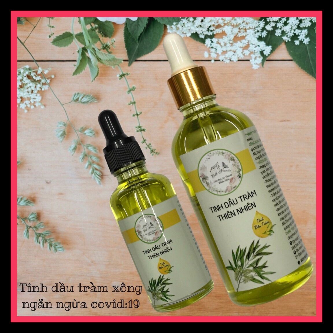 [HCM](BỘTHOUSE)TINH DẦU TRÀM TRÀ HANDMADE ĐUỔI MUỖI VÀ SÁT KHUẨN KHẨU TRANG NGĂN NGỪA VI KHUẨN