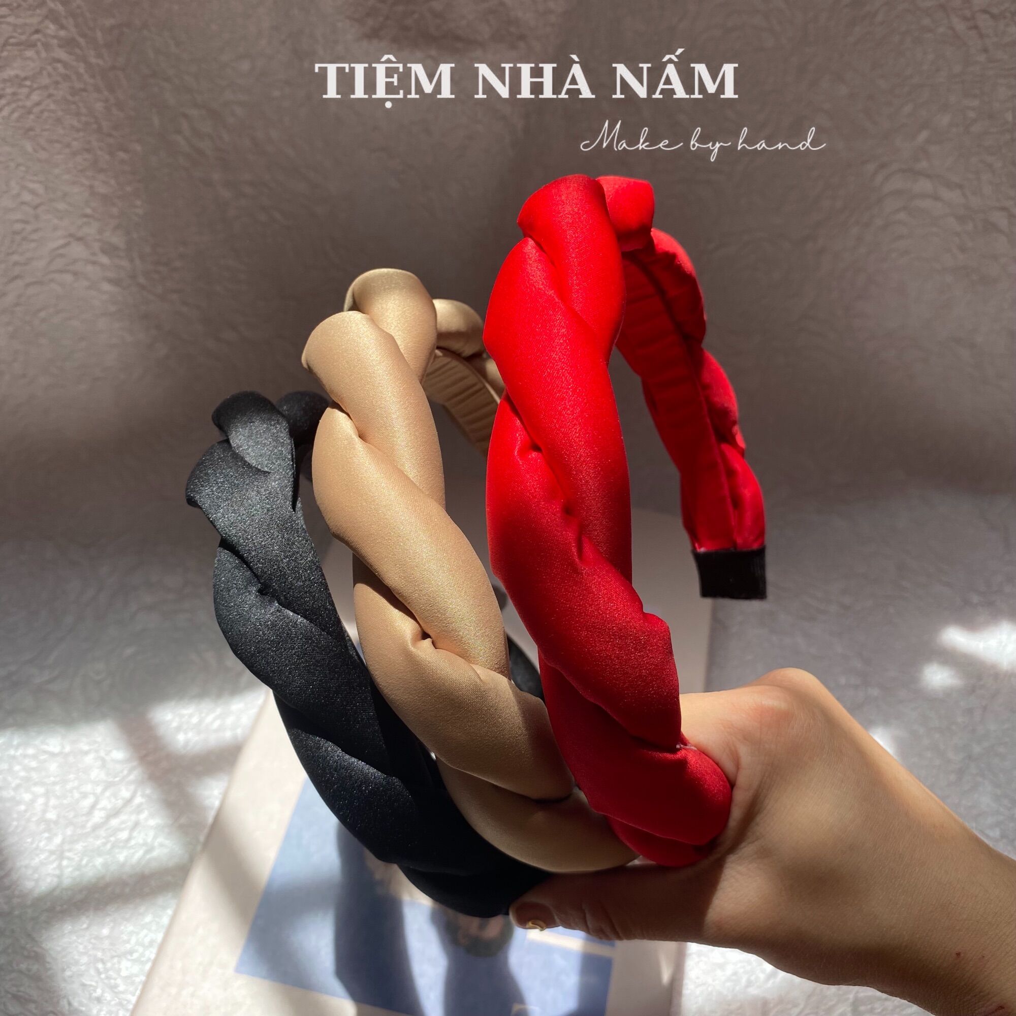 🎀 BỜM/ MẤN CÀI TÓC XOẮN PHỒNG THANH LỊCH - [ Nhà Nấm handmade ]
