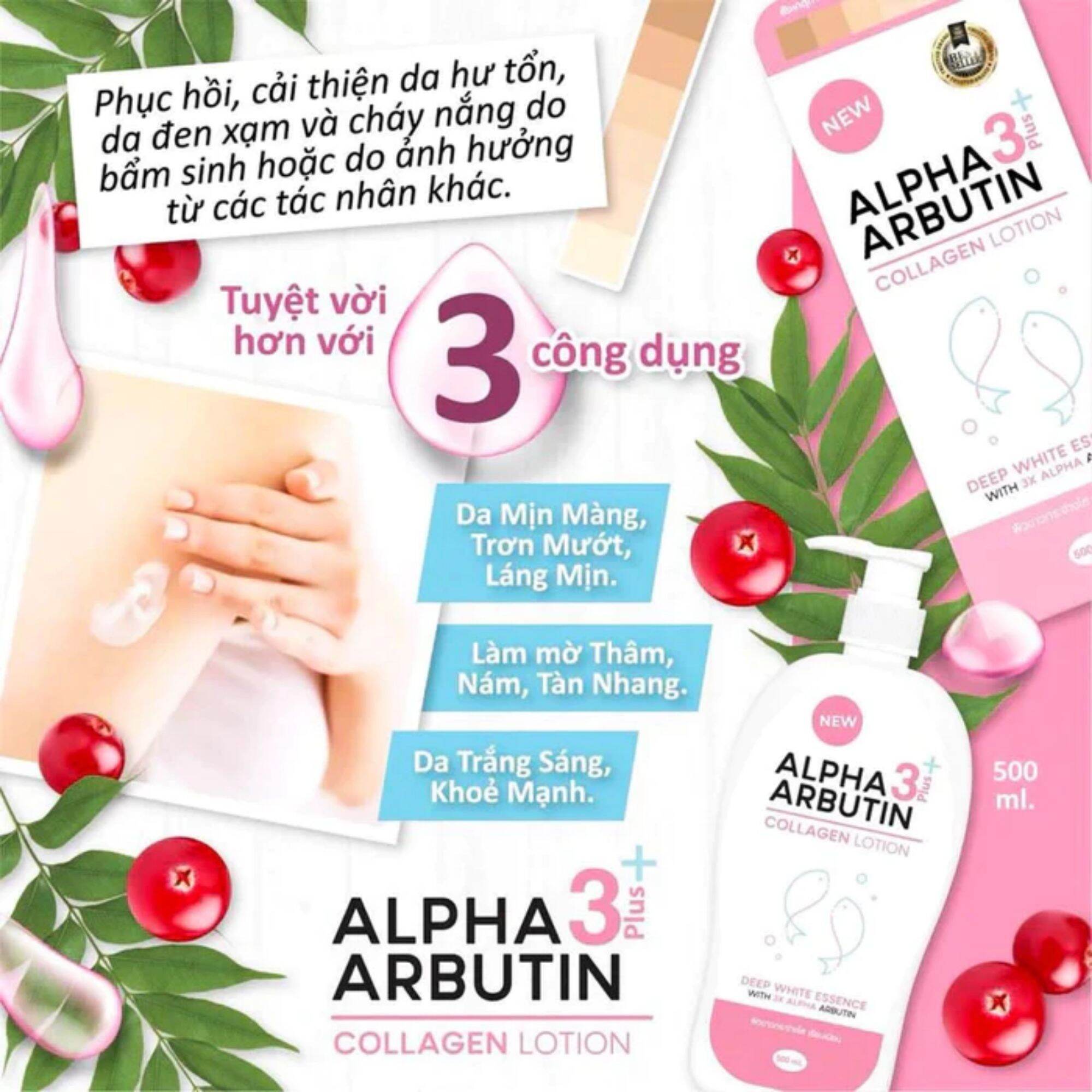 [HOT] Dưỡng thể body Alpha arbutin 500ml Thái Lan - Dưỡng thể body Alpha arbutin 500ml Thái Lan