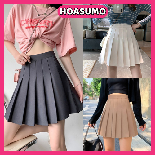 Chân váy nữ ngắng xòe xếp ly tenis phong cách hàn quốc trẻ trung năng động hàng xưởng may kim hòa