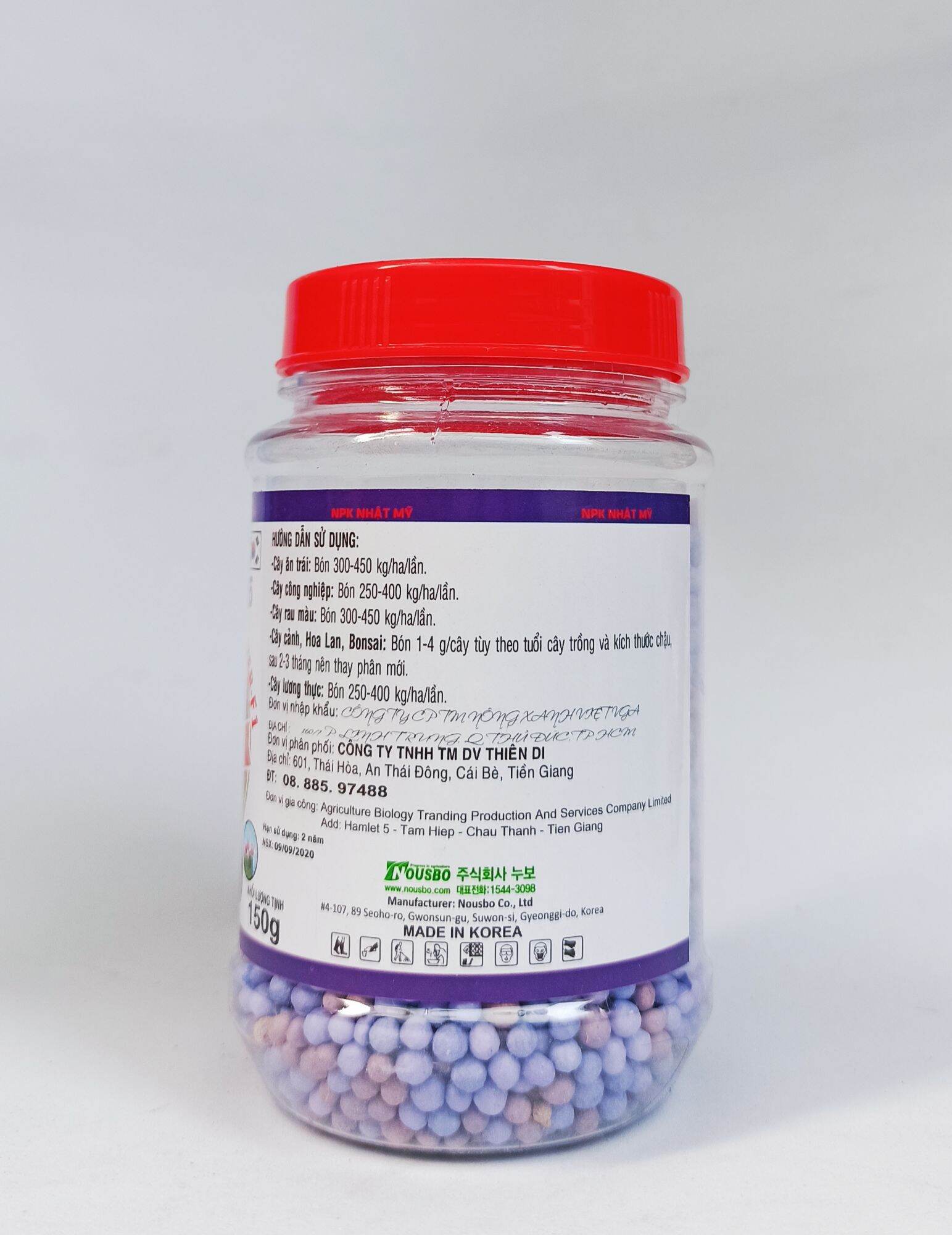 Phân Tan Chậm Hàn Quốc 15-15-15+TE hũ 150g