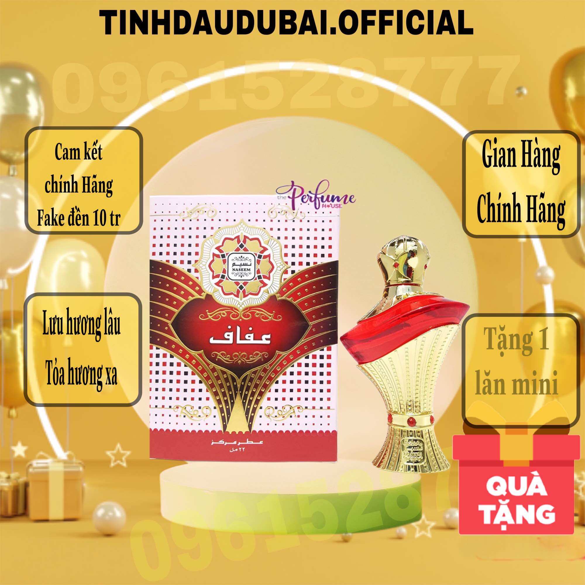 Tinh Dầu Nước Hoa Dubai Cao Cấp AFAF nhẹ nhàng thanh lịch gợi cảm