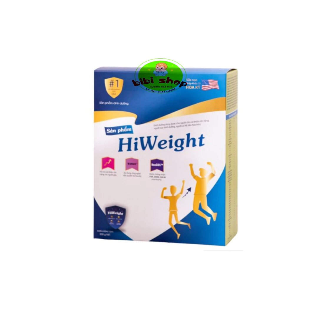 Sữa HiWeight hộp giấy 300gr sữa tăng cân HiWeight