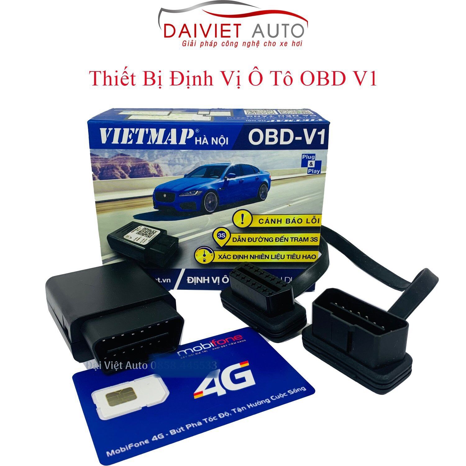 Định vị ô tô vietmap obd v1 chính hãng | đại việt auto