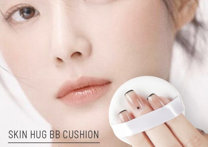 Bông mút tròn tán cushion, kem nền, phấn nước mềm mại
