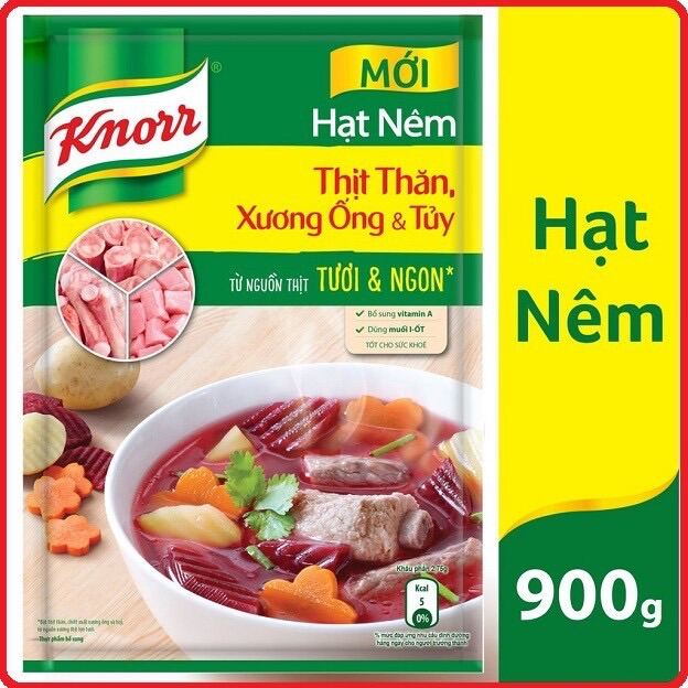 HCMHạt nêm thịt thăn xương ống tủy Knorr gói 900g