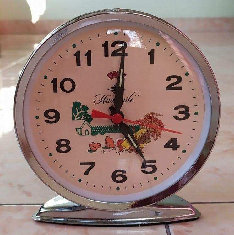 Đồng Hồ gà trống mổ thóc tròn