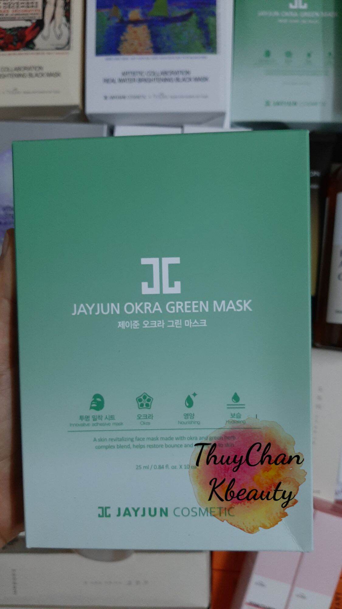 MS41 (#Jayjun) Mặt nạ dưỡng chất đậu bắp Jayjun Okra Green Mask