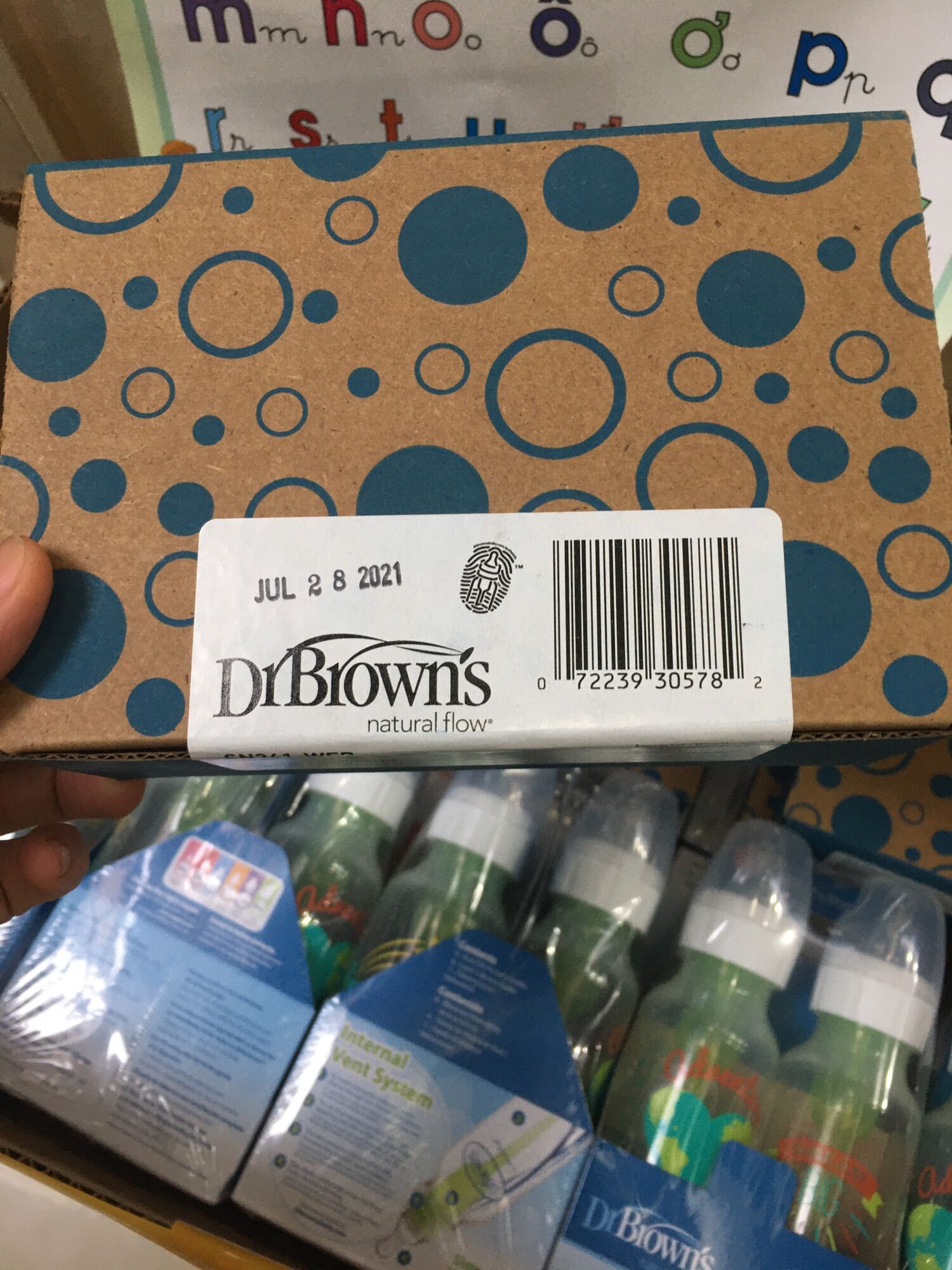 Bình sữa dr brown 250ml hoạ tiết
