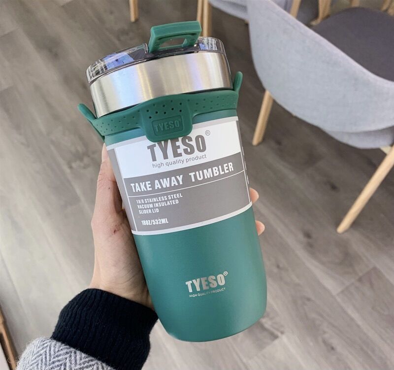 [Chính Hãng]  Ly Giữ Nhiệt Tyeso 550ML- 710ml  + ống Hút