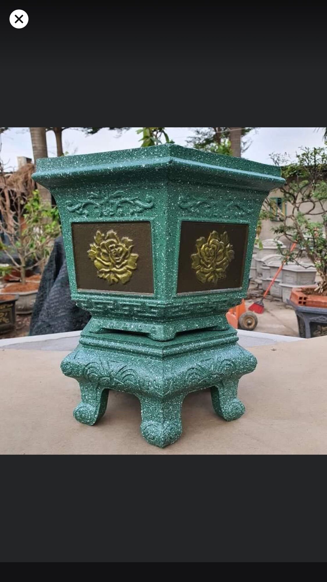Combo Khuôn Đúc Chậu Cảnh Lục Giác 30 Và Chân Kỷ