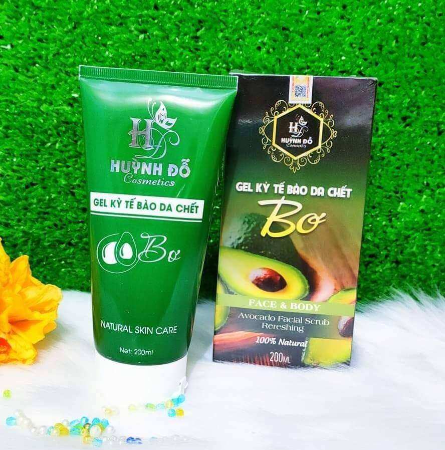 gel tẩy tế bào da chết bơ huỳnh đỗ