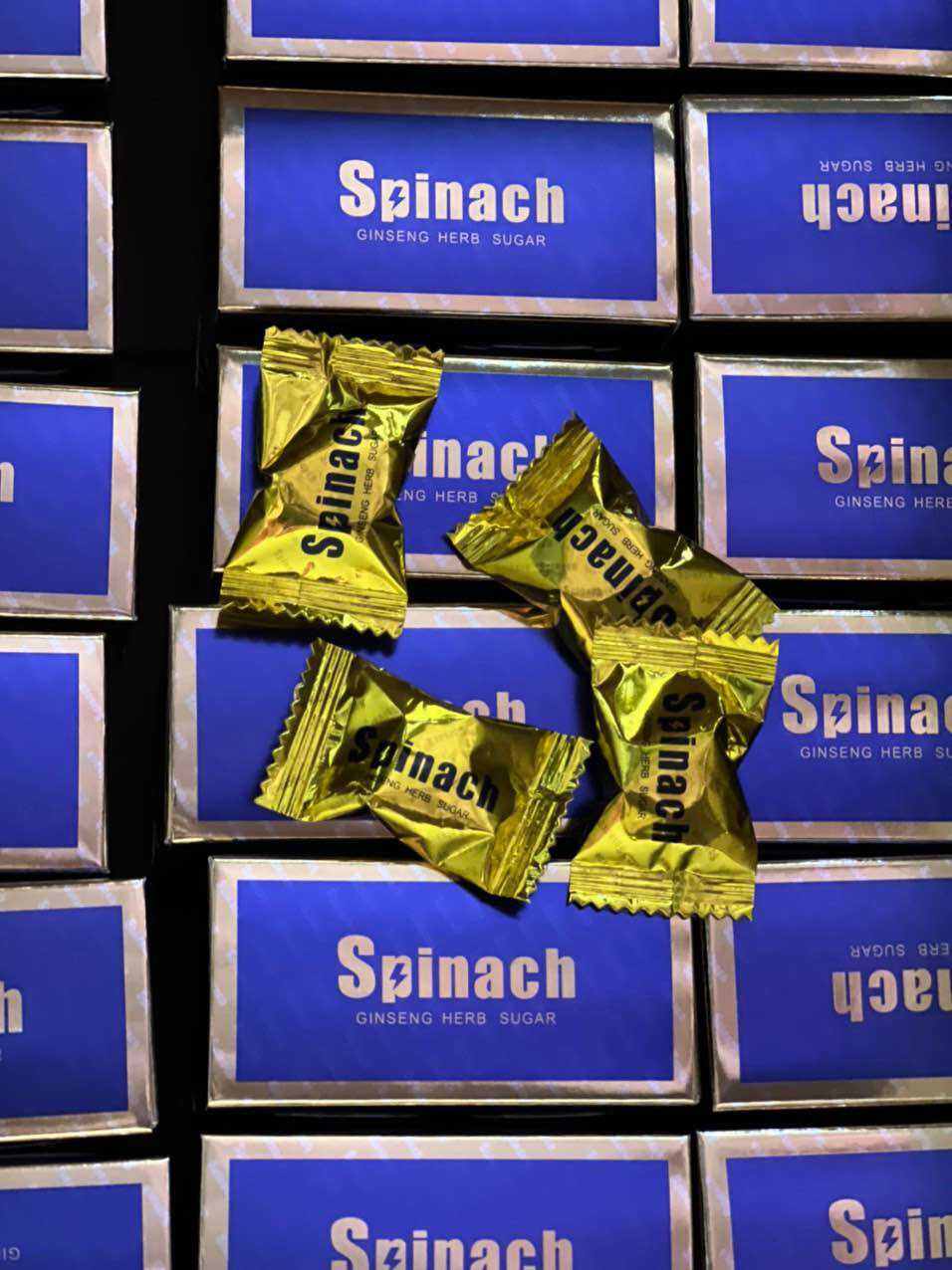 HỘP 30 VIÊN KẸO SÂM VÀNG SPINACH
