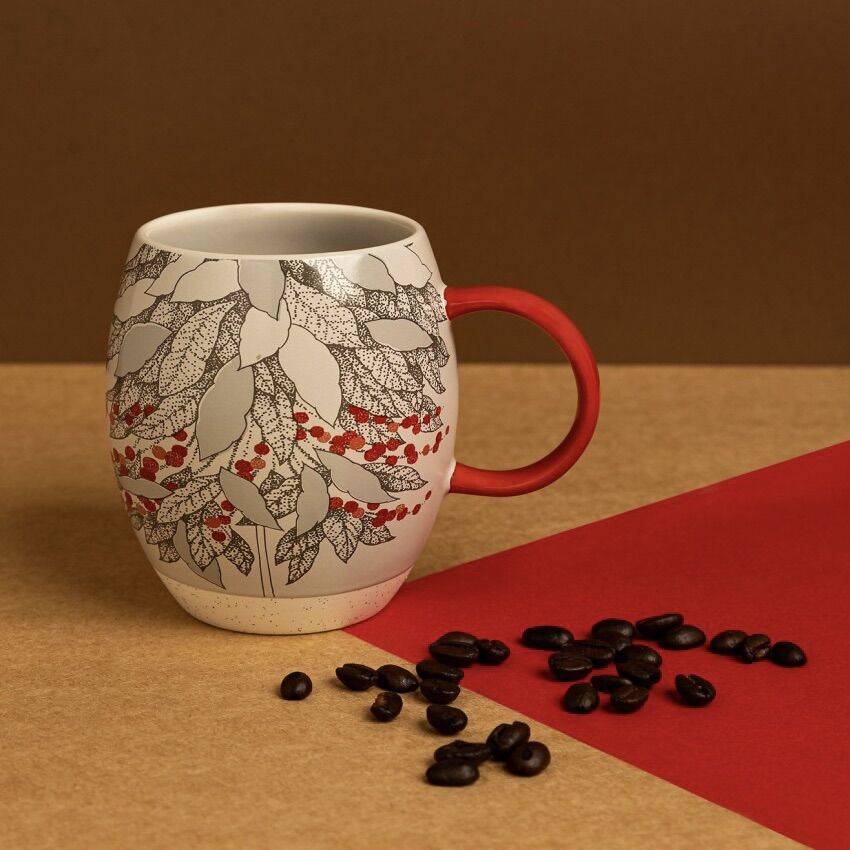 - cốc sứ di sản cà phê coffee tree handle mug 12oz