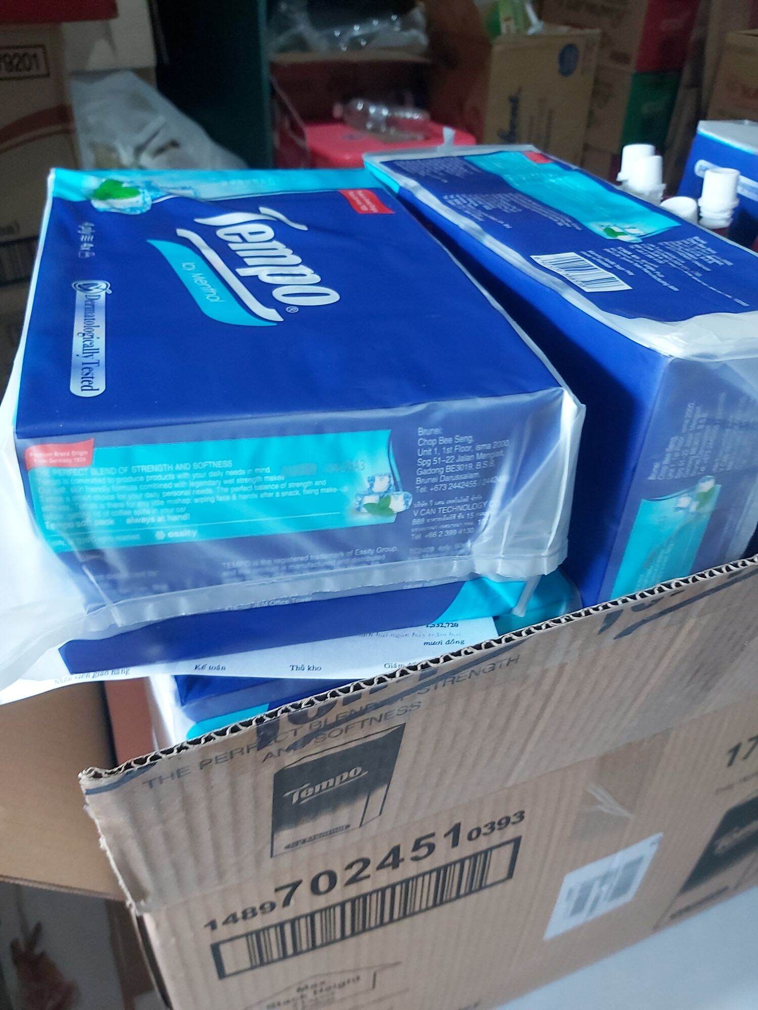 [HCM]( Lốc 4 gói) Khăn giấy Tempo gói rút hương BẠC HÀ
