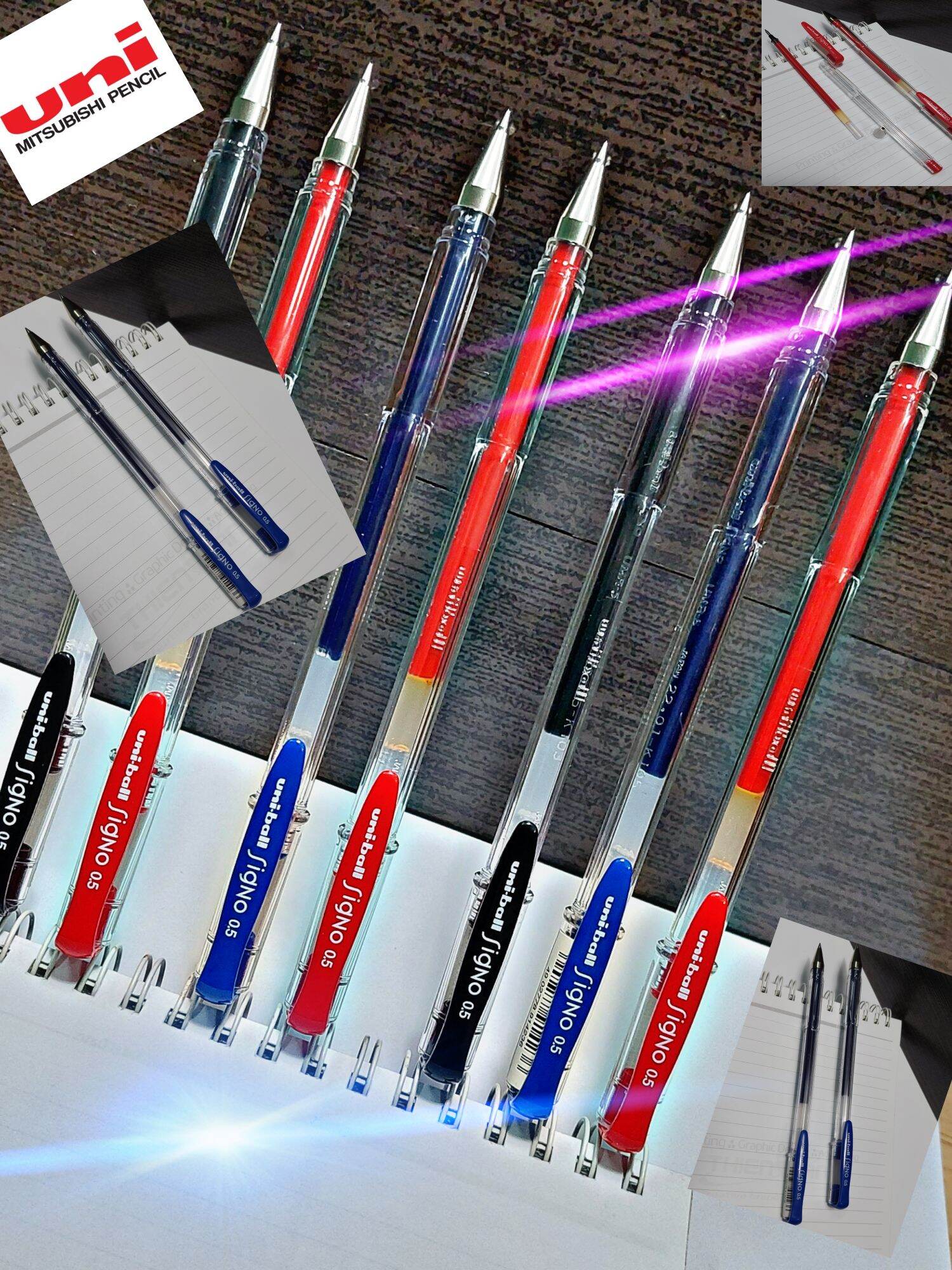 Bút uni-ball um-100 signo/ 0.5mm made in japan