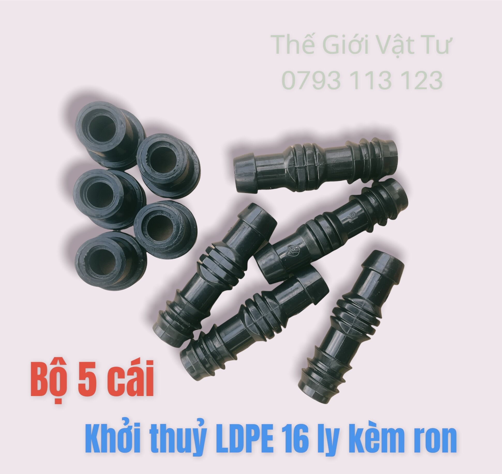5 cái khởi thuỷ 16mm kèm ron cao su