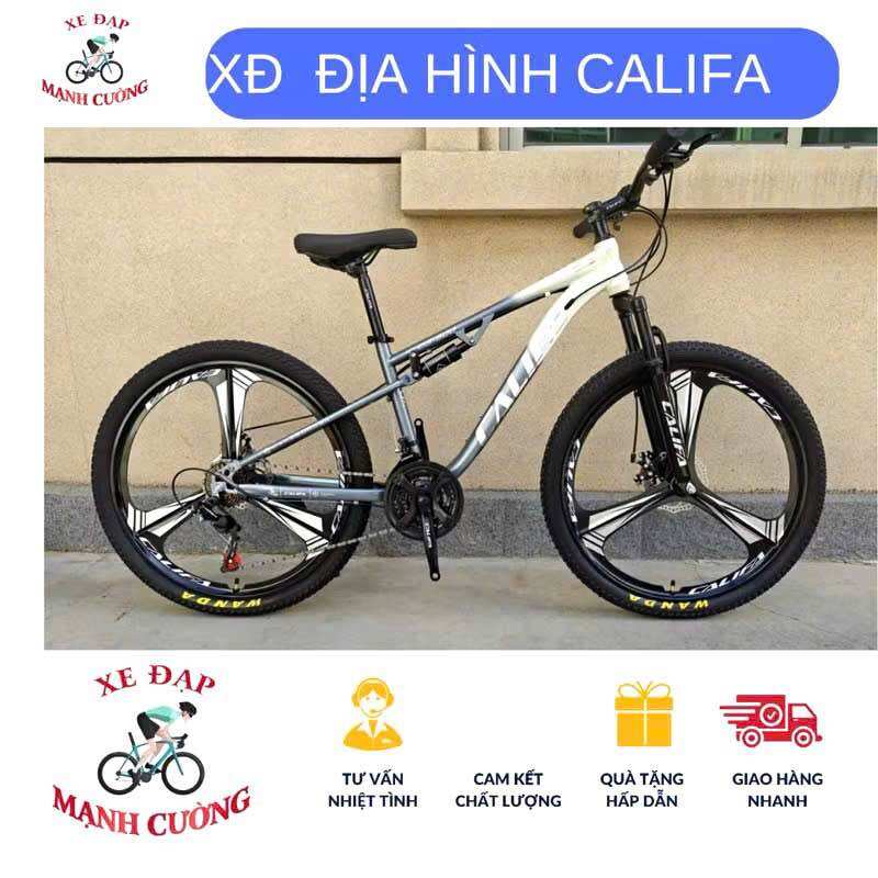 XE ĐẠP ĐỊA HÌNH CALIFA ĐỦ SIZE 24 VÀ 26 tặng 6 món phụ kiện