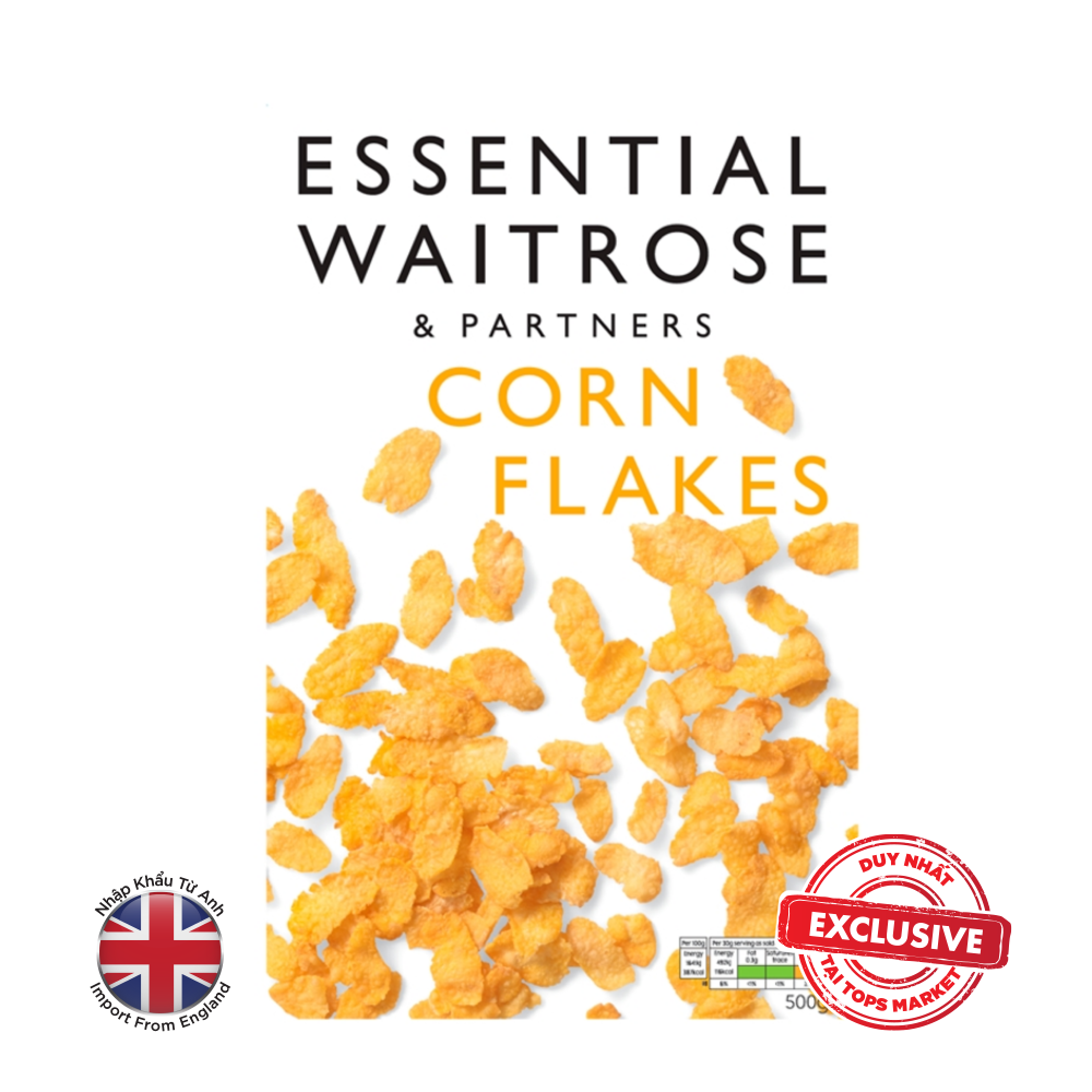 [[Date Mới]] Ngũ Cốc Ăn Sáng Corn Flakes Waitrose & Partners Gói 500G