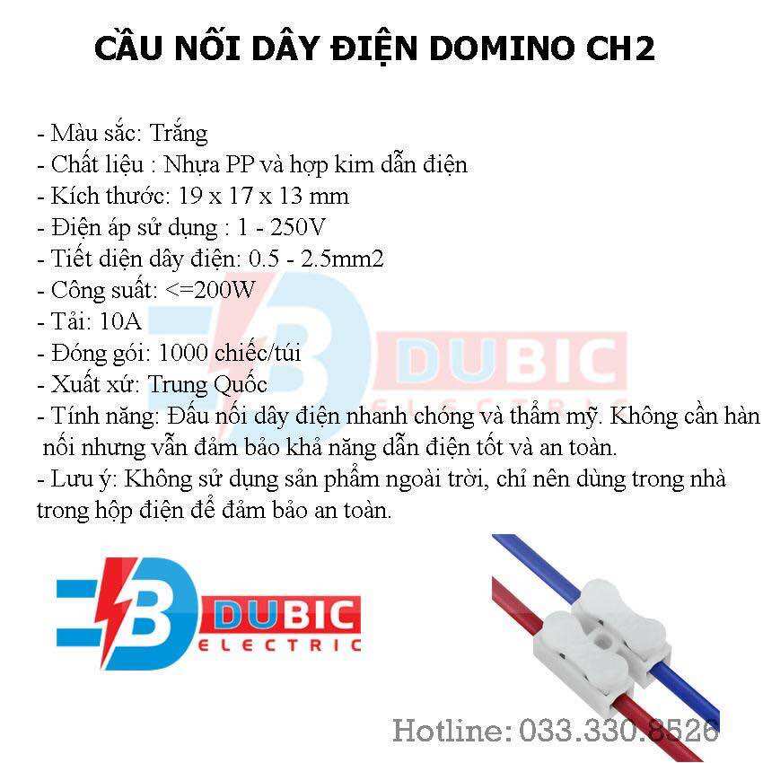 Cút nối dây domino CH2 - 50 chiếc
