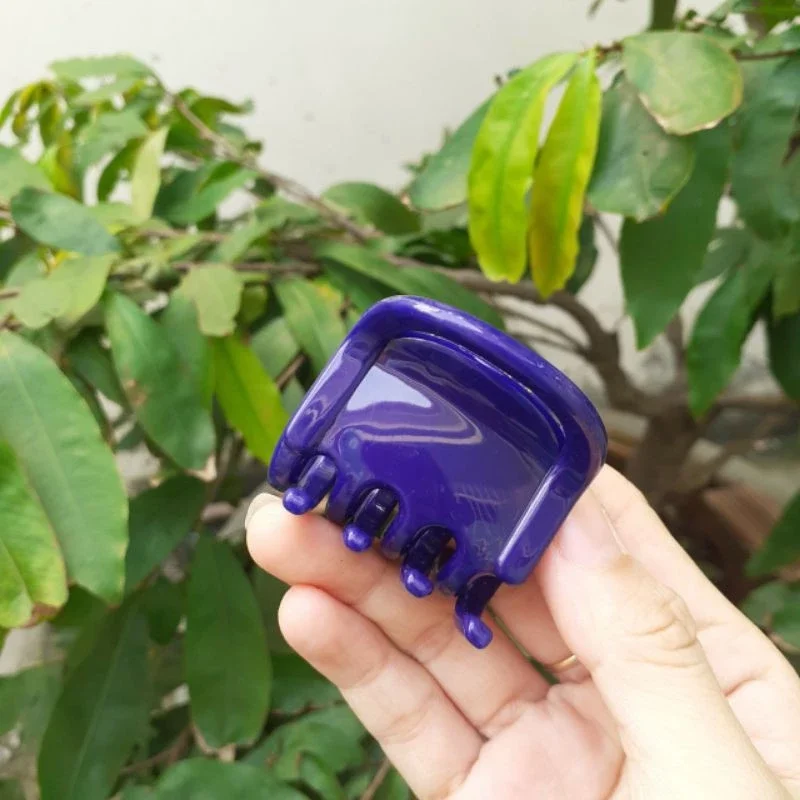 Kẹp tóc 8 răng nhựa mềm (được chọn màu)