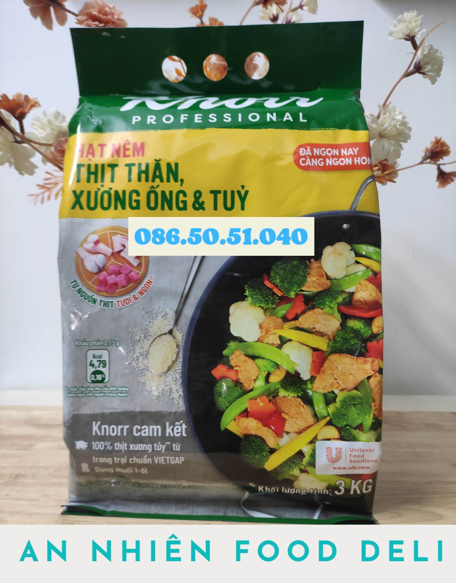 Hạt Nêm Knorr Gói to 3KG Giá Sỉ Dành Cho Nha Hàng