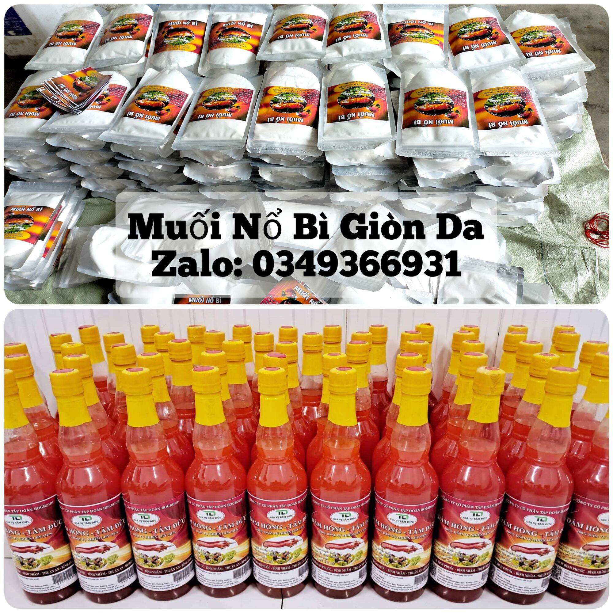 Combo Muối Nổ Bì + Dấm Hồng