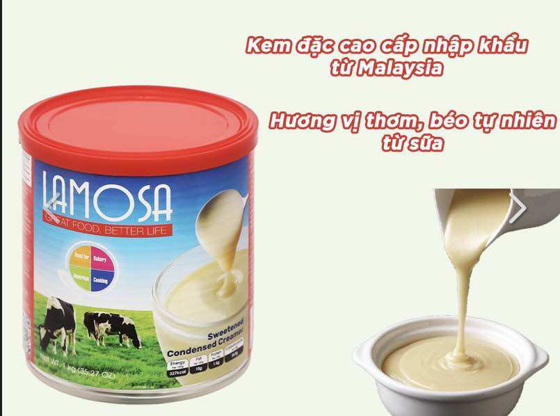 Combo of 4 Cans of Lamosa Milk 1kg Plus a Gift