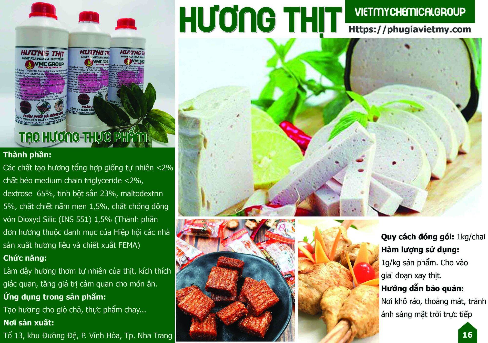 CHAI 1 KG HƯƠNG THỊT HEO NƯỚC VMC