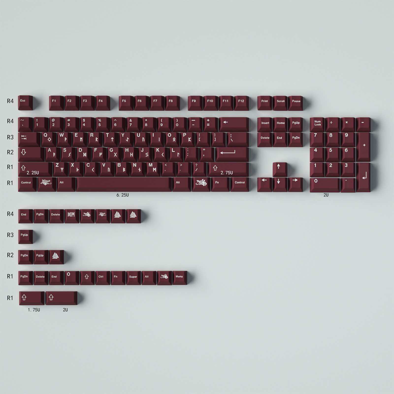 Keycap Cherry Blot PBT Cherry Profile bàn phím cơ Keycap GMK Clone - Polabe Store