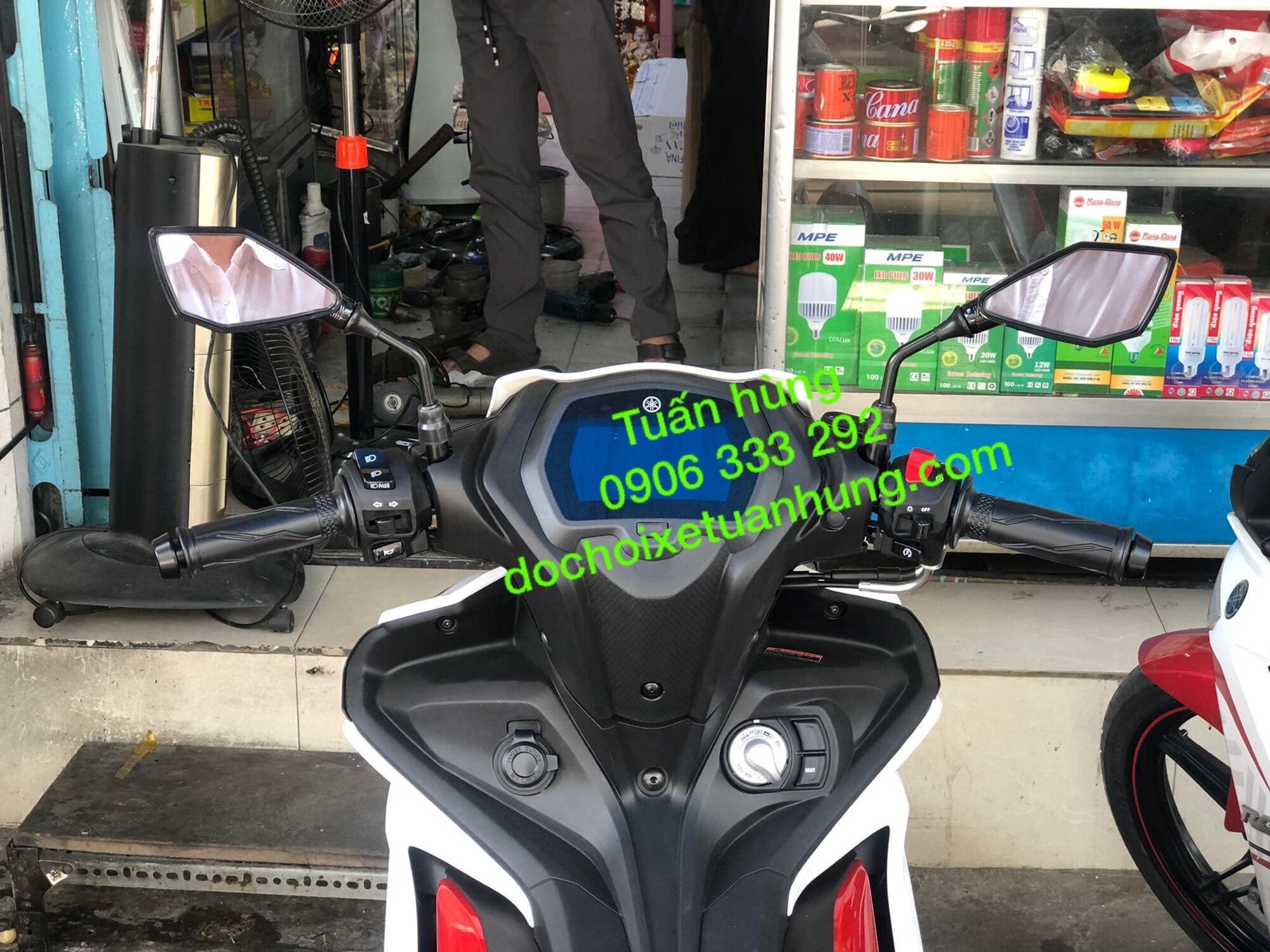 Kính Chiếu Hậu X5 Racing Gắn Xe Máy