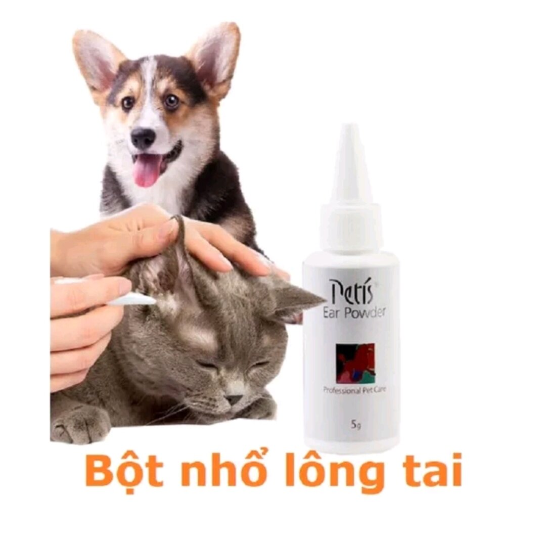 Bột nhổ lông tai chó mèo Petis chai 5g