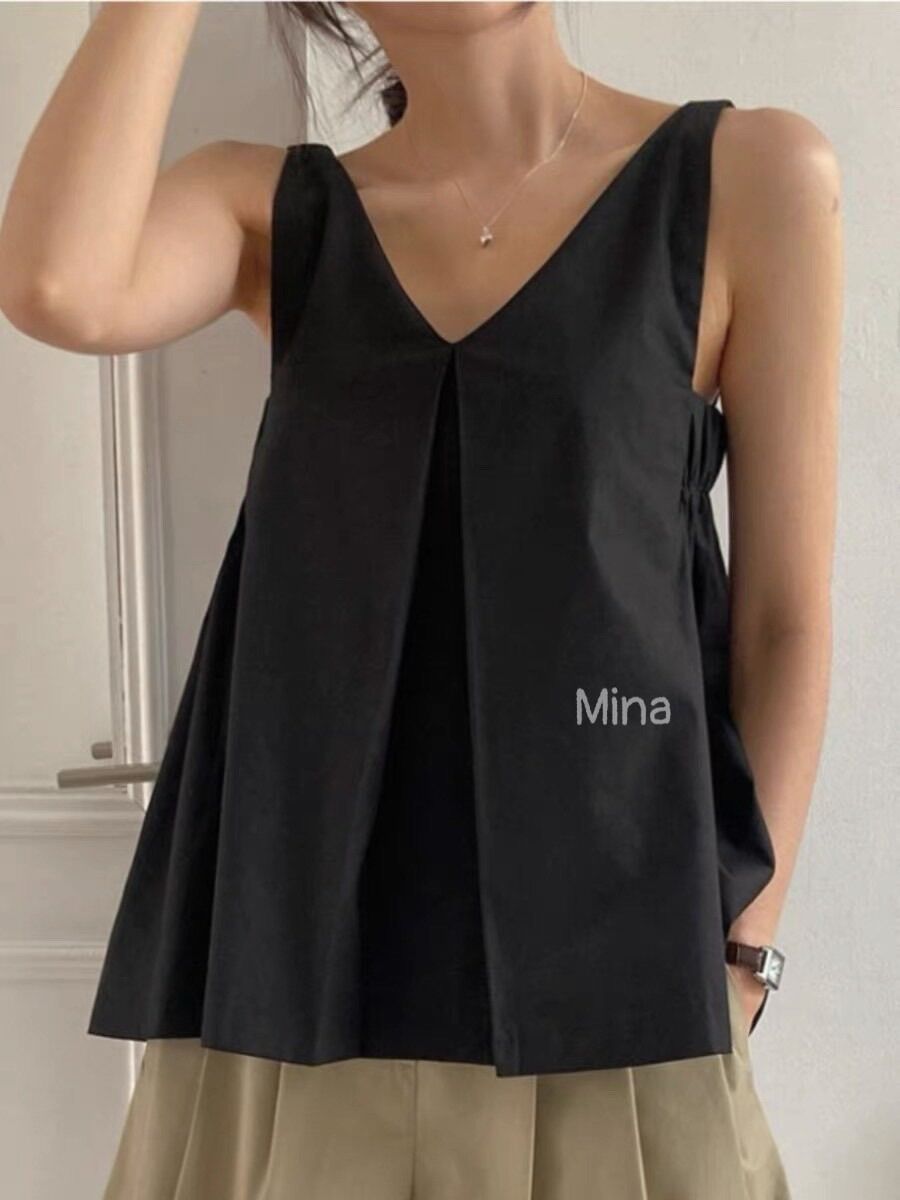 ✅áo cổ v đơn giản dễ mặc nha người ơi✅