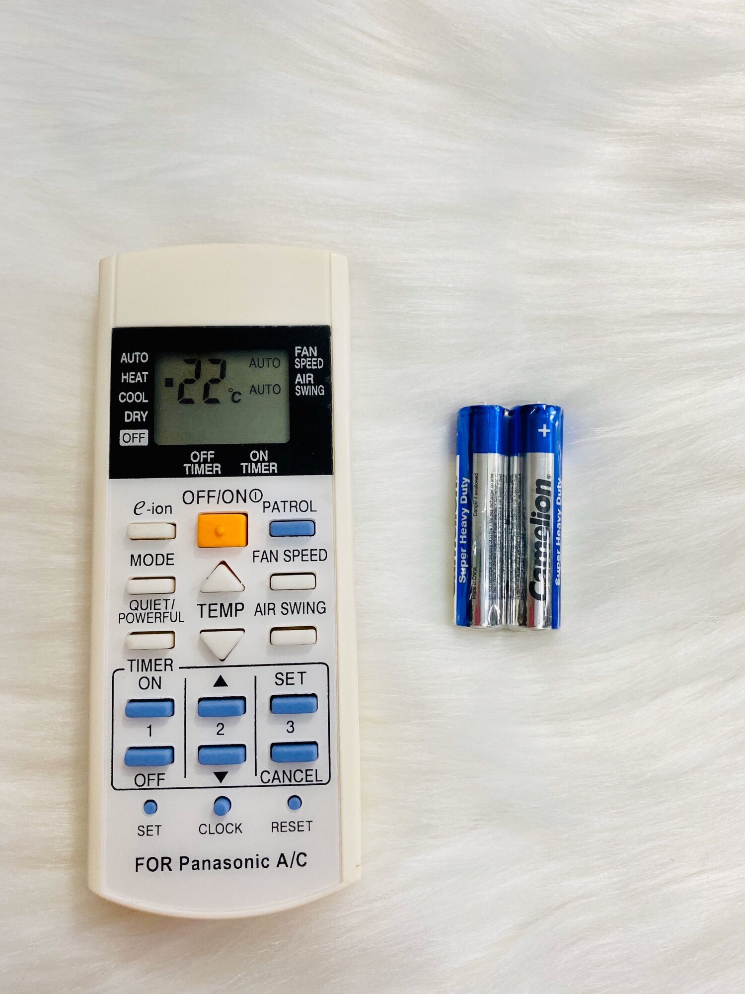 Remote điều khiển điều hoà máy lạnh panasonic e-ion