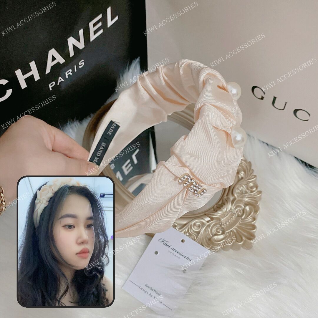 Bờm tóc miu miu đính ngọc Hàn Quốc