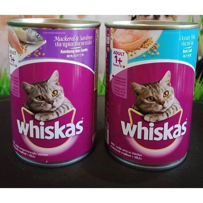 Pate Whikas cho mèo lớn đủ vị lon 400g