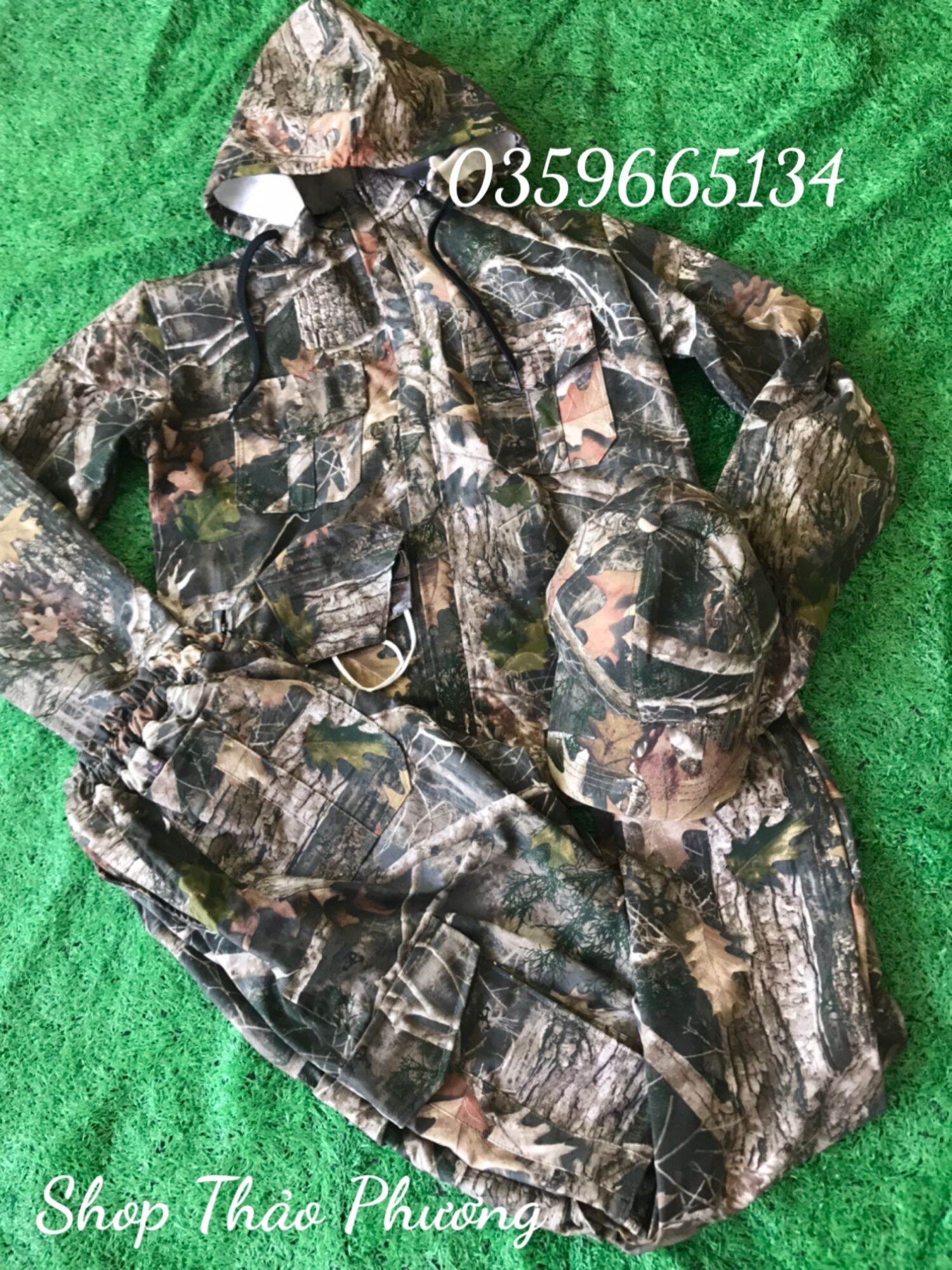 Quần áo ngụy trang size 55kg - 65kg