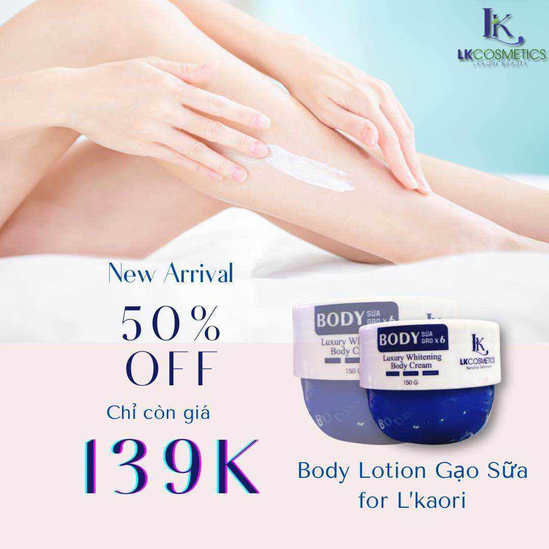 Kem body sữa gạo