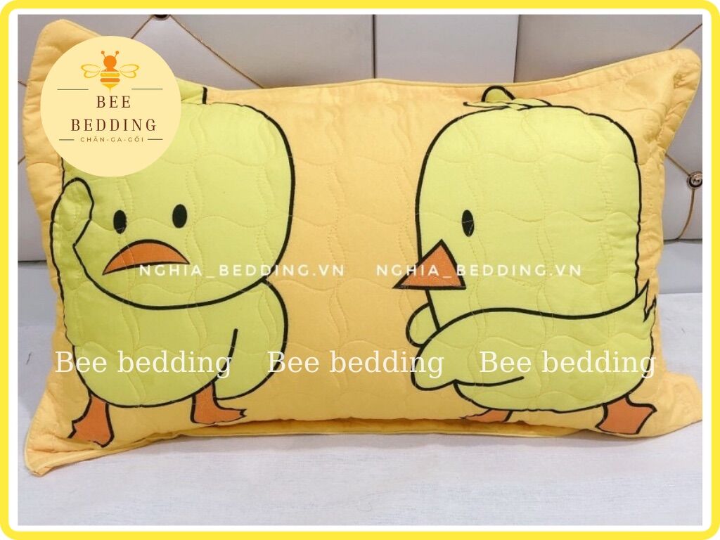 Áo gối thêu 2 lớp chần gòn 40x60