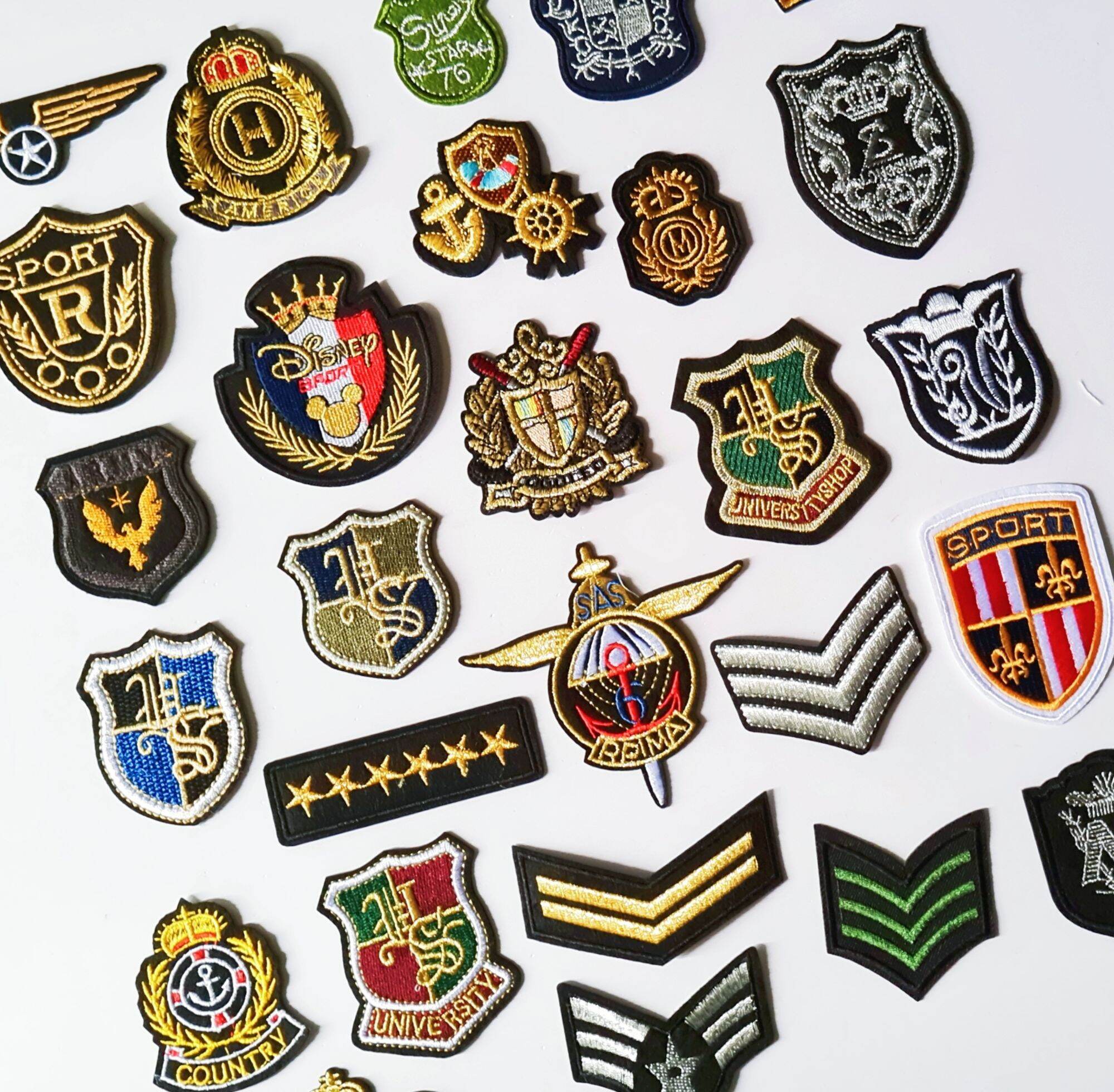 Set 5 Miếng Huy Hiệu Thêu / Patch/Logo Cao Cấp MS44E2WY