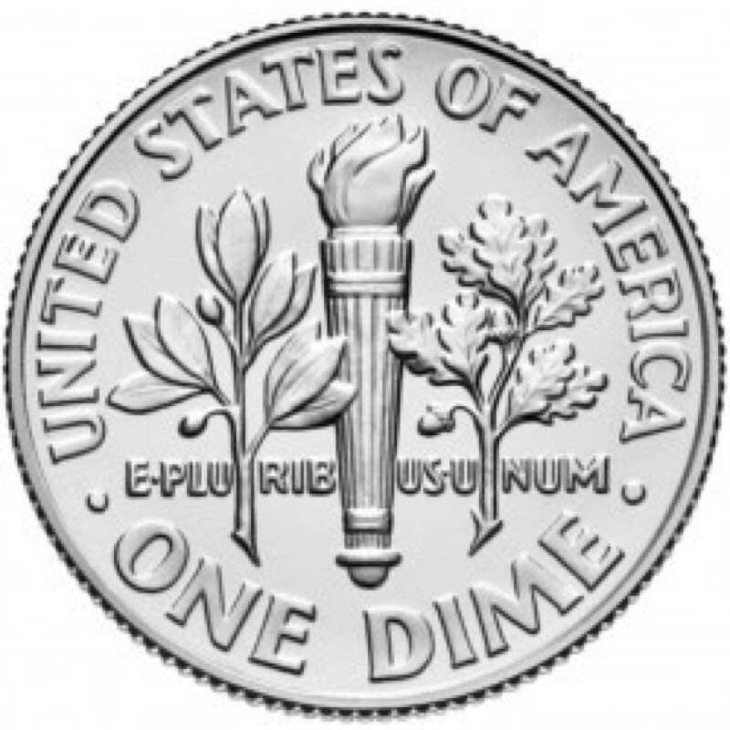 Đồng xu 1 dime của mỹ 1965 - 2023
