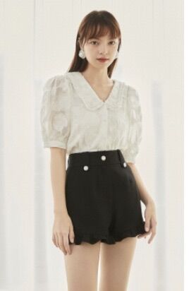 Vero moda quần đùi hè vải voan gấu bèo new tem tag