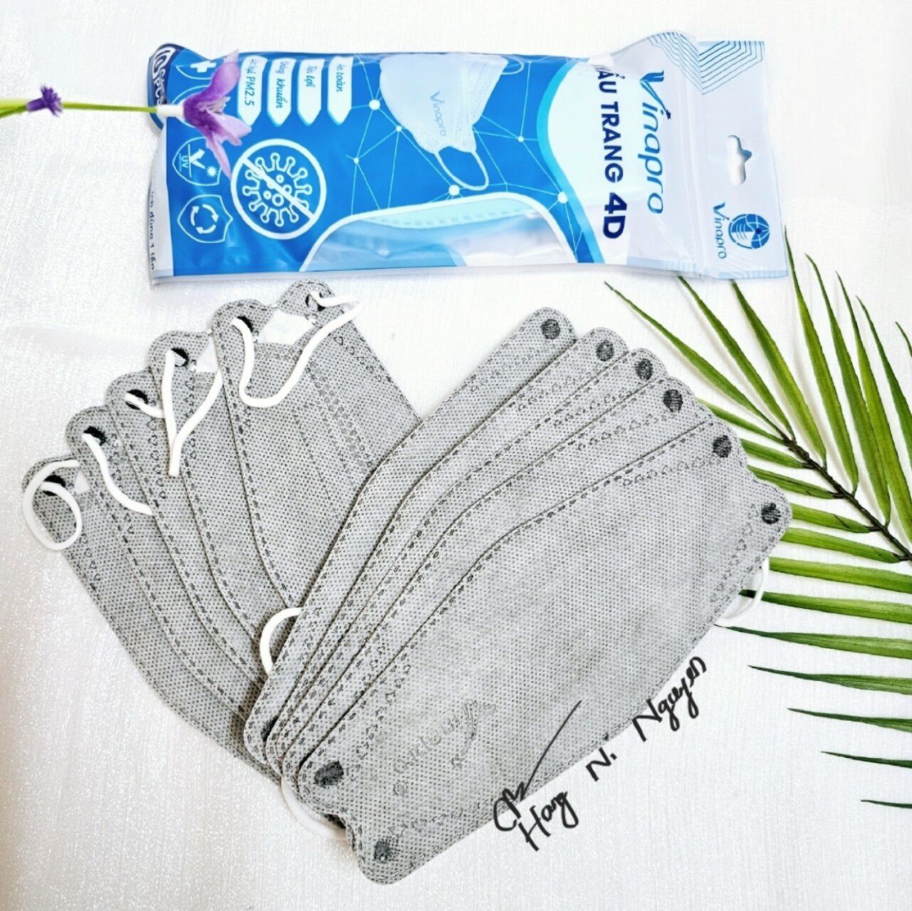 Túi 10 cái khẩu trang 4D vinapro