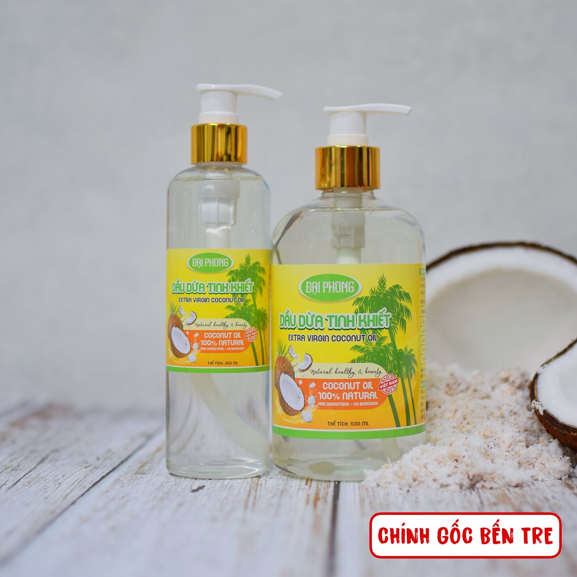 Dầu dừa nguyên chất tinh khiết ép lạnh Đại Phong dạng vòi xịt