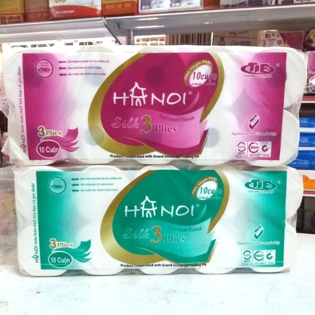 Giấy vệ sinh 4 lóp silk Hà nội.